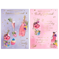 Poppyhill 12 Pack Cards C50 Birthday Girlfriend