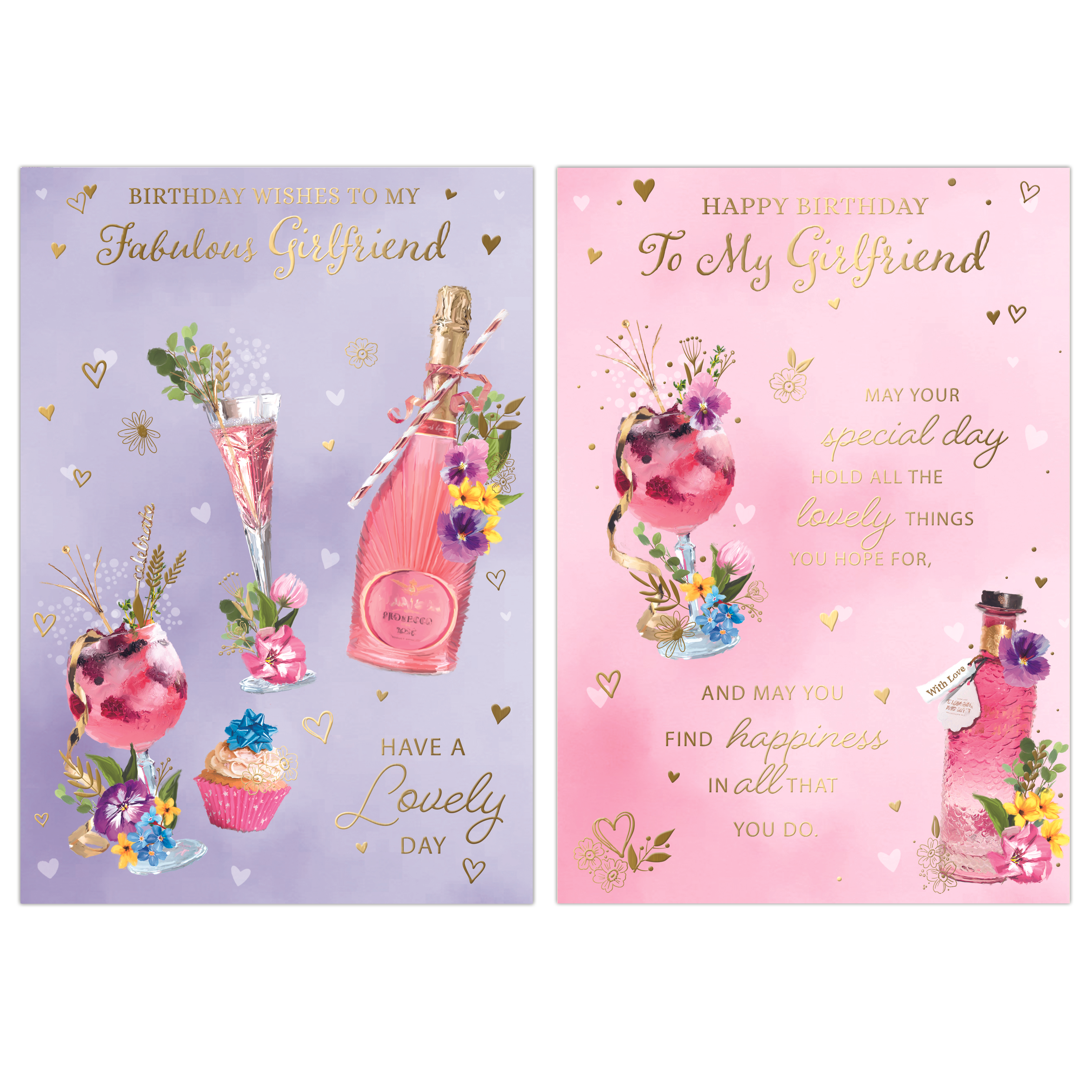 Poppyhill 12 Pack Cards C50 Birthday Girlfriend