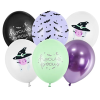 PartyDeco Hocus Pocus 11" Latex Balloons 6pk
