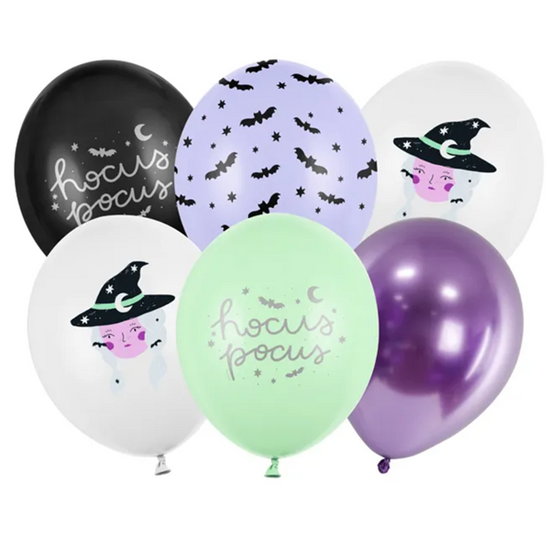 PartyDeco Hocus Pocus 11" Latex Balloons 6pk