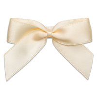 Italian Options 12 Pack Ribbon Bows Cream 5cm