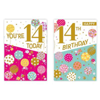Poppyhill C50 Birthday Age 14 12pk