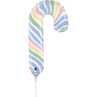 Grabo Foil Balloon Candy Cane Pastel Macaron