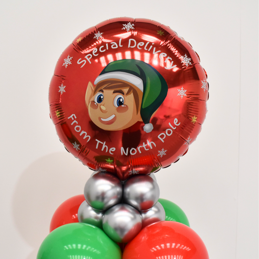 Foil Balloon 18" Shape Elf Special Delivery