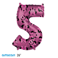 Anagram Foil Balloon Minnie Mouse 26" Number 5