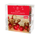 LED Lights Rudolph 15pce (Battery Operated)