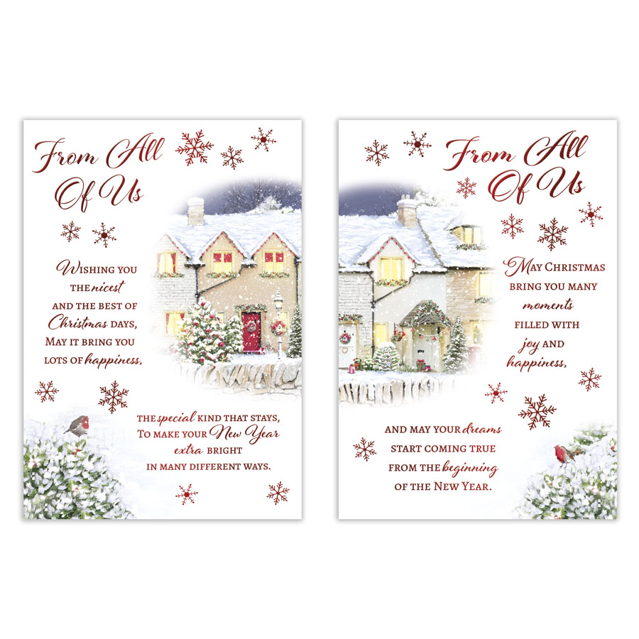 Poppyhill C50 Christmas From All Of Us 12pk