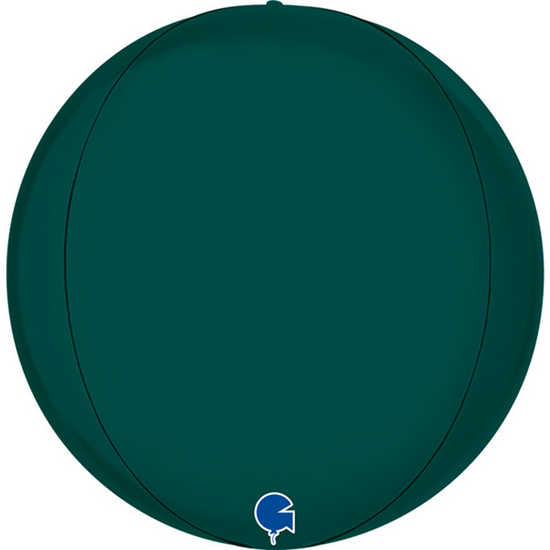 Grabo Foil Balloon Satin Emerald Green Globe 15"