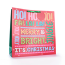 Gift Bag It's Christmas Giant Square 12pk