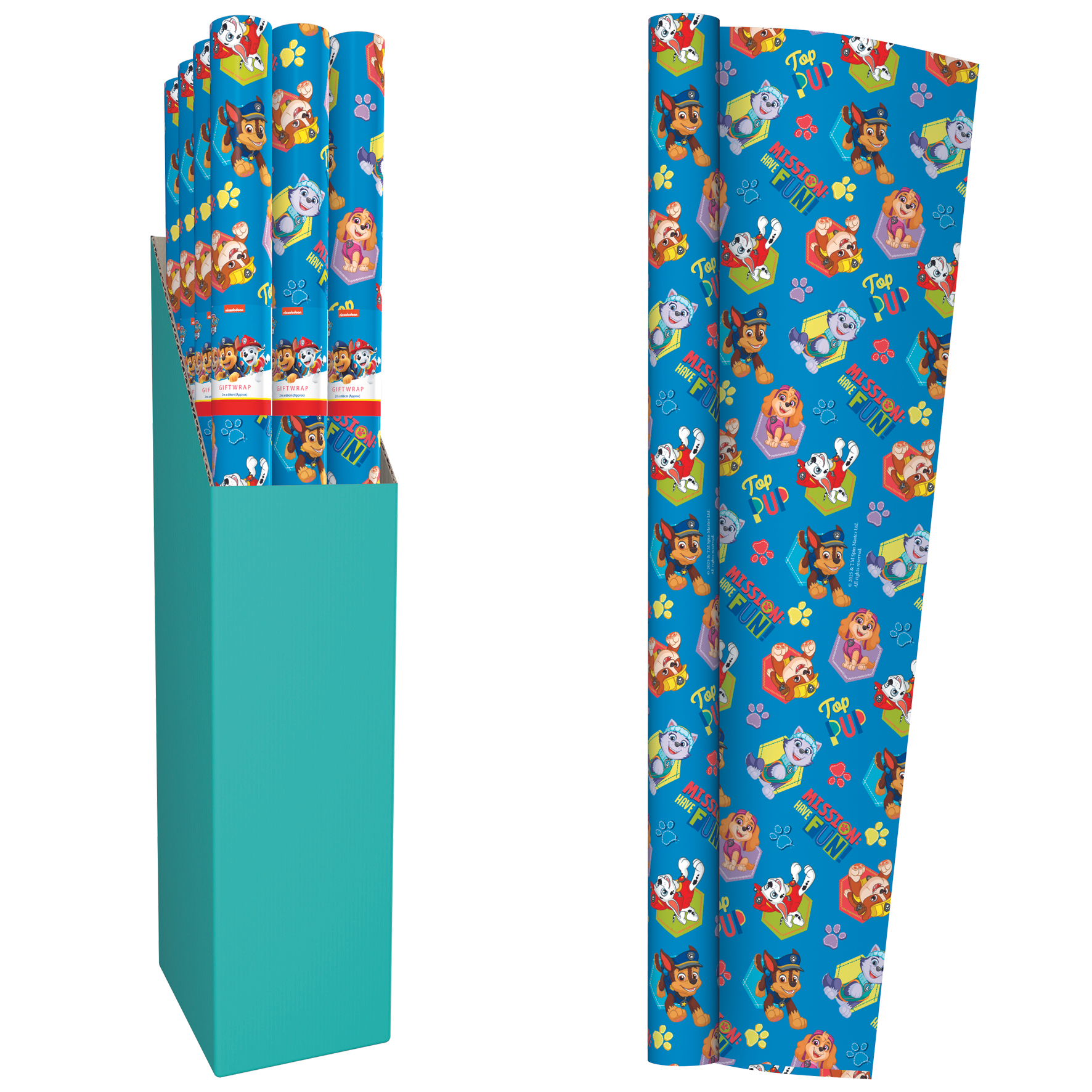 IG Design Group 20 Pack Rollwrap Paw Patrol 2m