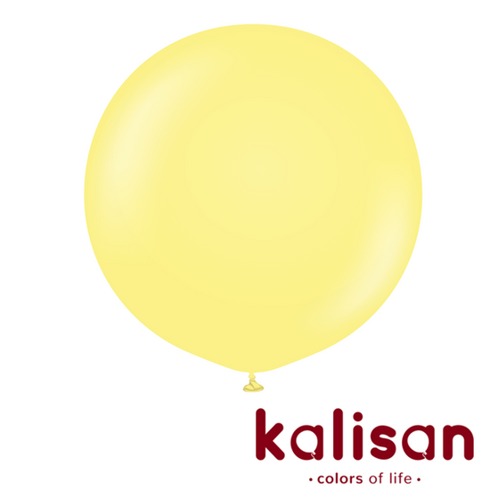 Kalisan Macaron Yellow 36" Latex Balloons 2pk