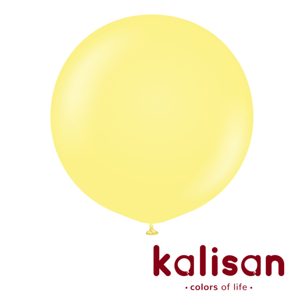 Kalisan Macaron Yellow 36" Latex Balloons 2pk