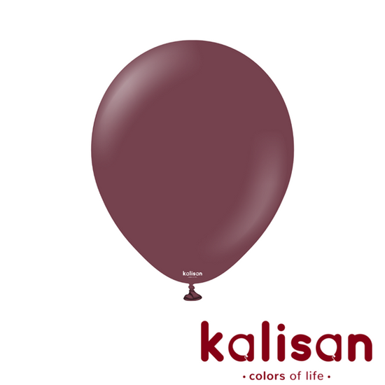 Kalisan Standard Burgundy 12" Latex Balloons 100pk