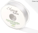 Eleganza Satin Ribbon White 25mm x 20m