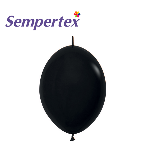 Sempertex Fashion Black 12" Link-O-Loon 50pk