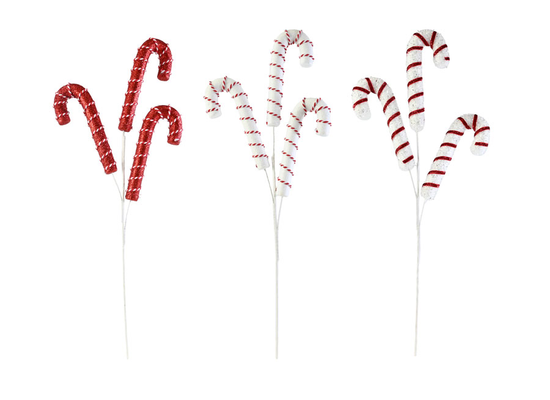 Candy Cane Spray 64cm (Design May Vary)