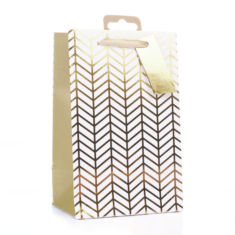 Tiger Feet 6 Pack Gift Bag Gold Geo Perfume
