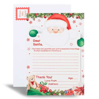 12pk Letter To Santa Christmas