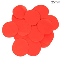 Confetti Round Bio-Degradable 25mm 100g Red
