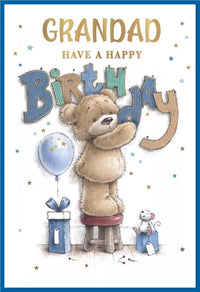 Set of six Simon Elvin C50 birthday cards featuring Grandad designs, perfect for celebrating grandfathers on special occasions.