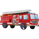 Grabo Foil Balloon Red Firetruck 34