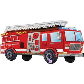 Grabo Foil Balloon Red Firetruck 34