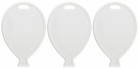 Oaktree 50 Pack Balloon Shaped Weight White