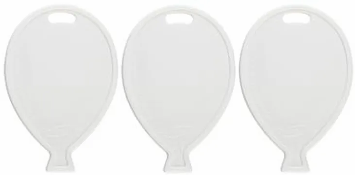 Oaktree 50 Pack Balloon Shaped Weight White
