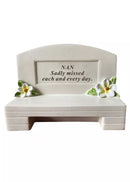 David Fischoff Memorial Bench keepsake featuring engraved nameplate, crafted from durable materials, designed to honor loved ones.