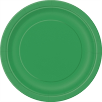 Unique 8 Pack Plates Emerald Green Round 9