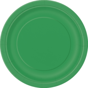 Unique 8 Pack Plates Emerald Green Round 9