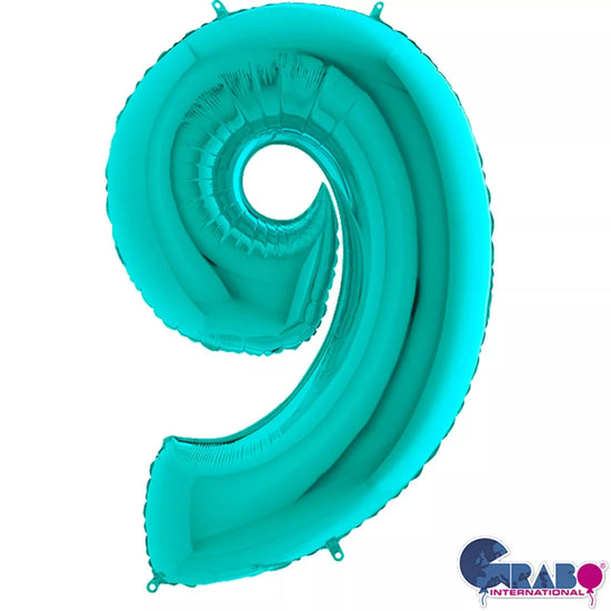 Grabo Foil Balloon Tiffany 40" Number 9