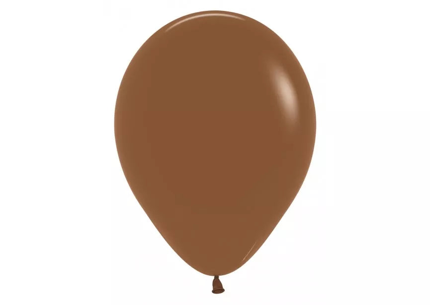 Sempertex Fashion Coffee 12-inch latex balloons, 12-pack, decorative balloons for celebrations and events.