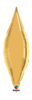 Metallic Gold 27" Foil Taper Balloon