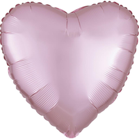 Anagram Satin Luxe Pastel Pink 18" Heart Foil