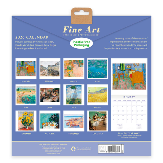 Robert Frederick Calendar Fine Art Large