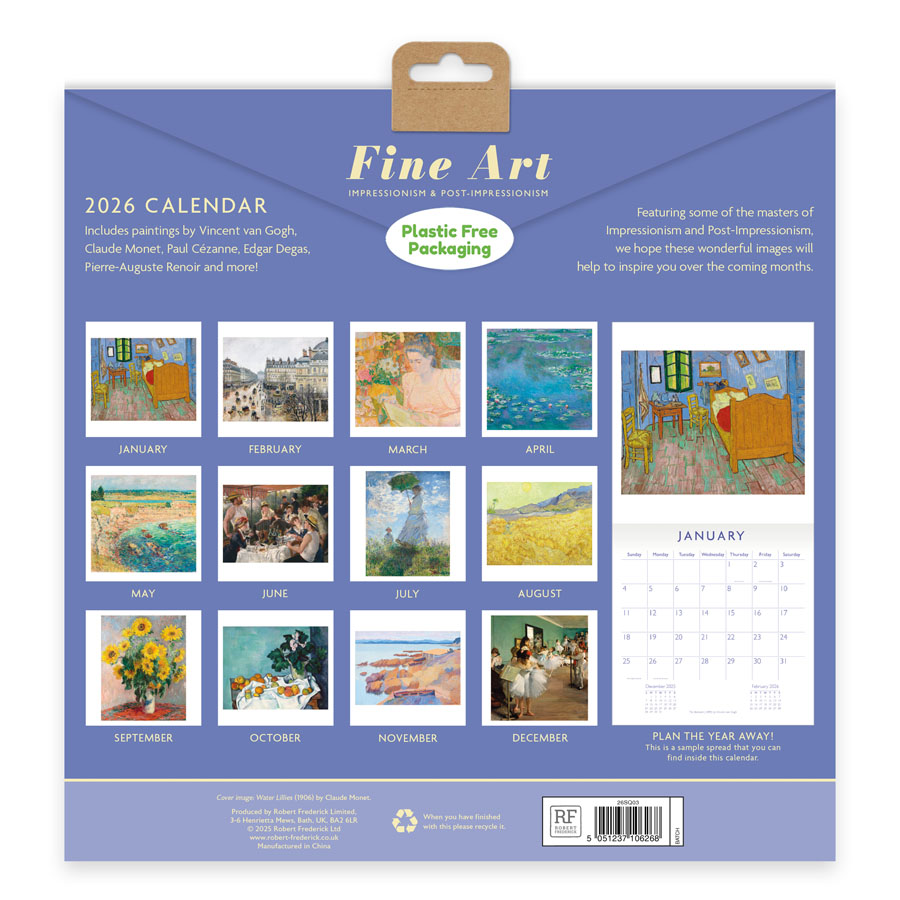 Robert Frederick Calendar Fine Art Large