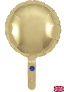 Oaktree 5 Pack Foil Balloon Gold Silk Round 9