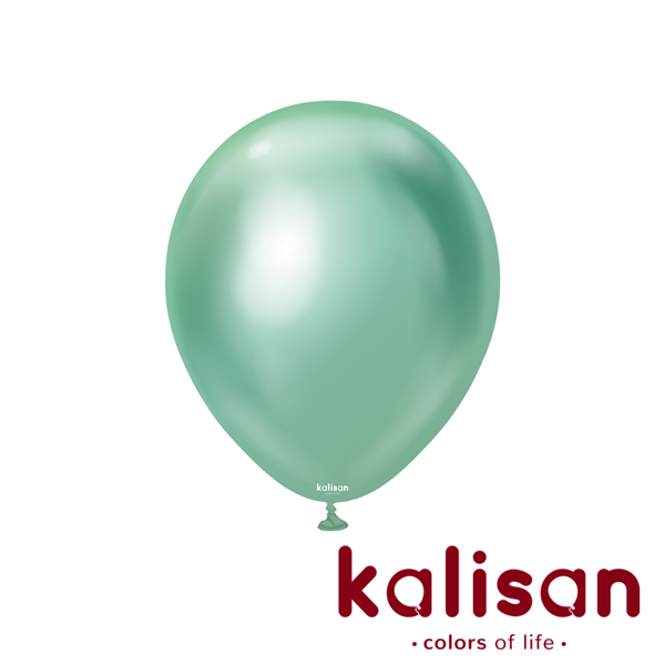 Kalisan Mirror Green 12" Latex Balloons 50pk