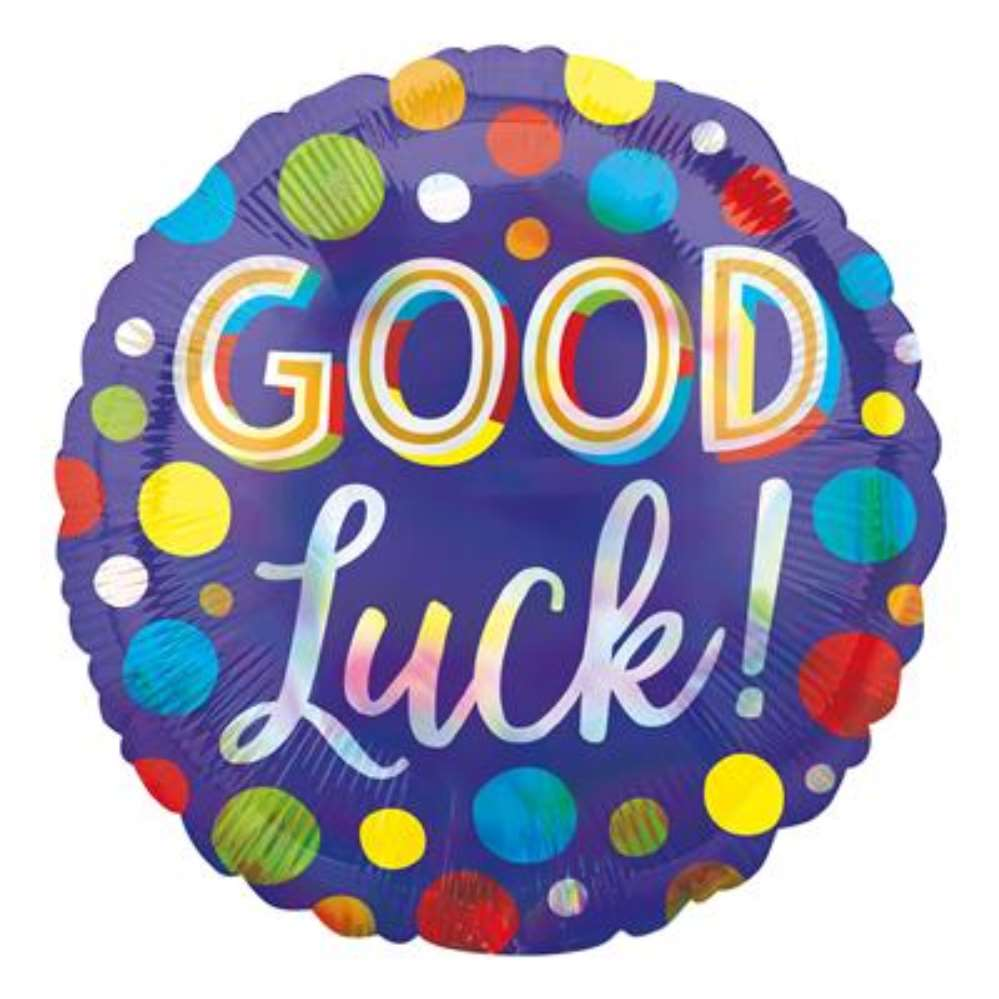 Anagram Good Luck Dots 18" Foil Balloon