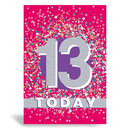 Prelude Pzazzle C50 Birthday Age 13 6pk