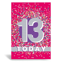 Prelude Pzazzle C50 Birthday Age 13 6pk