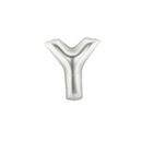 Oaktree Foil Balloon Silver 7" Letter Y