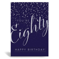 Prelude Pzazzle C50 Birthday Age 80 6pk