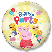 Foil Blln 18in Round Peppa'S Party Pkg