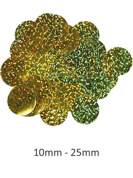 Oaktree Gold Holographic Foil Confetti 10mm x 50g