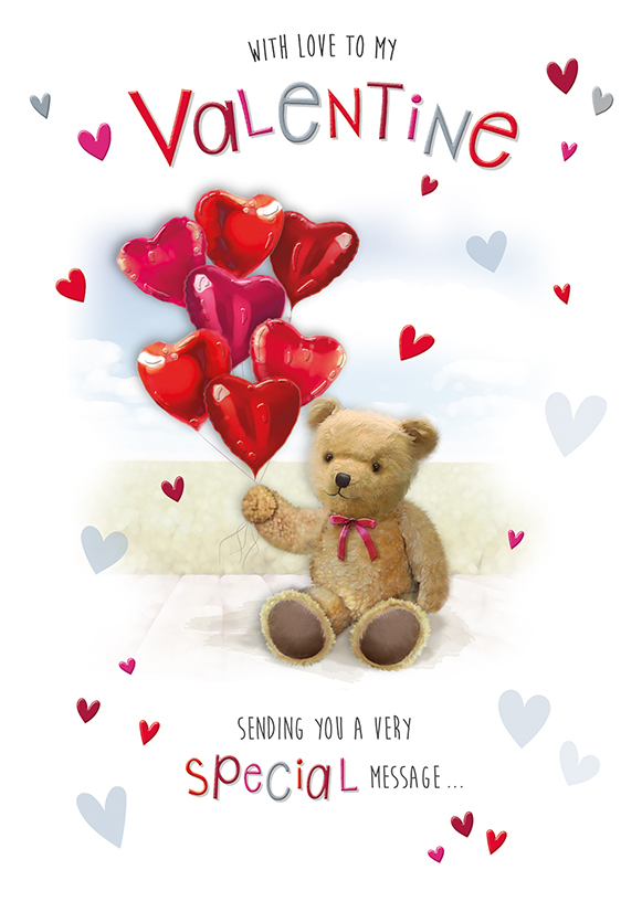 Regal 6 Pack Cards C75 Valentine's Day Open Bear