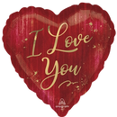 Anagram I Love You Rouge 18" Foil Balloon