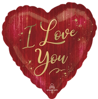 Anagram I Love You Rouge 18" Foil Balloon