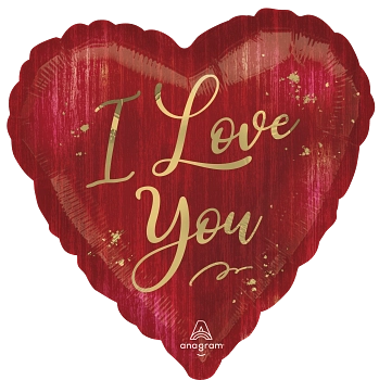 Anagram I Love You Rouge 18" Foil Balloon